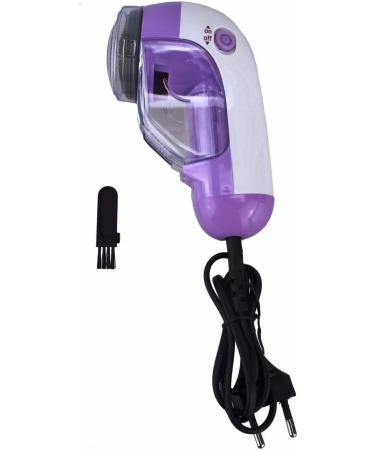 Lint Remover & Shaver for Wool | Electric Lint Cutter with Container - Purple & White | International Shipping Available - Buy Online on SooperMarket.com