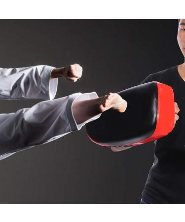 Kickboxing Training Pads | Martial Arts Hand Pads for Men and Women | Boxing Kick Shield in Black & Red - Buy Online on SooperMarket.com