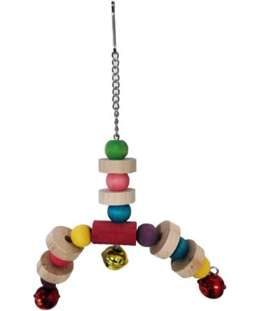 MQUPIN Bird Parrots Toys 14-Pack Cage Toys Hanging Swing Climbing Shredding Perches Ladders Sepak Takraw Bell Frosting Stick Parrot Set Toy for Medium Budgie Finches Cockatiels Conures African Parrot S-6.9inch - Buy Online on SooperMarket.com