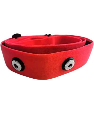 Yuandan Bluetooth Heart Rate Monitor Belt - Waterproof HR Sensor with Adjustable Replacement Tape - Compatible with ANT+ - Red - Buy Online on SooperMarket.com