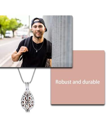 MAIXIANGGUOJI Ashes Keepsake Hollow Urn Necklace with Funnel Kit Waterdrop Ashes Cremation Jewellery for Dogs Cats Pet Ashes - Buy Online on SooperMarket.com