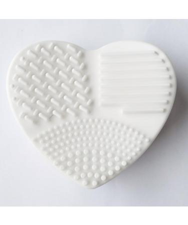 Makeup Brush Silicone Heart-Shaped Makeup Brush Cleaning Brush Heart-Shaped Egg Brush Cleaning Tool Beauty Brush(Green) - Buy Online on SooperMarket.com
