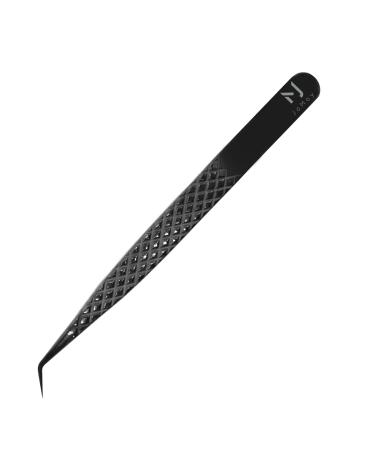 Professional tweezers for eyelash extension High precision volume tweezers made of stainless steel (JM3-1 Black)