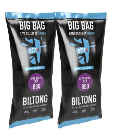 BEEFit Biltong Beef Jerky | 2x250g | High Protein | Gluten Free | Keto Friendly (BBQ)