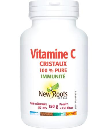 New Roots Herbal - Vitamin C Crystals 150g Powder - Helps in Collagen Formation to Maintain Healthy Bones Cartilage Teeth and Gums - Helps to Maintain and Support Immune Function 150 g (Pack of 1) - Buy Online on SooperMarket.com