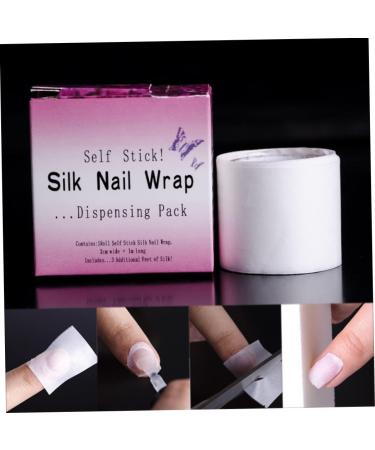 Silk Nail Wrap 1m Nail Protector Self Adhesive Fiberglass Nail Repair Reinforce Nail Protector for UV Gel Acrylic Nails 1 Roll - Buy Online on SooperMarket.com