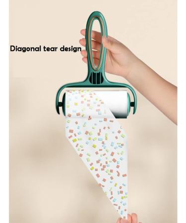 Portable Lint Rollers for Pet Hair - 60 Sheets 1 Handle + 13 Refills - Ideal for Dog & Cat Fur Removal | Eco-Friendly Green Design - Buy Online on SooperMarket.com