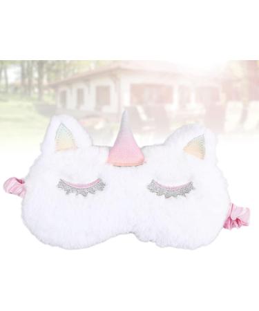 Buy Gatuida 2pcs Cute Sleeping Eye Mask - Cartoon Eye Cover for Women & Kids | Embroidered White Sleep Mask | Ideal for Travel & Relaxation - Buy Online on SooperMarket.com