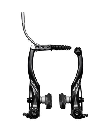 SHIMANO V-Brake - BR-T4000, Rear, X-Type (Thin Spacer Outside), S65T Shoe, 16.0/25.0MM Fixing Bolts, W/Inner Cable Lead Unit 90 DEG - Black - EBRT4000RX43XLP