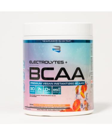 Believe Supplements Electrolytes+BCAA: Optimize Hydration and Muscle Recovery with Branched-Chain Amino Acids and Essential Electrolytes - Enhance Performance and Replenish Vital Nutrients Today! (Sour Peach) - Buy Online on SooperMarket.com