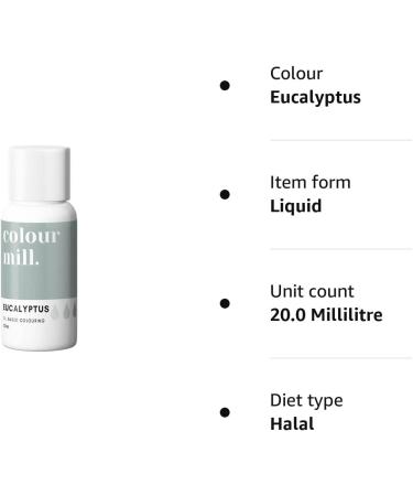 Colour Mill Eucalyptus Edible Food Paint - 20ml Liquid Cake Dye for Baking & Icing - Buy Online on SooperMarket.com