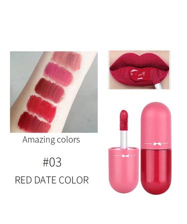 Korean Lip Gloss Mini Lip Tint Stain Set - Long Lasting & High Pigment - 5 Colors - Moisturizing Velvet Lip Tint - Matte Liquid Lipstick - 2 Fl Oz - Buy Online on SooperMarket.com