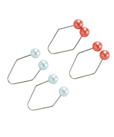 Dimple Trainer Portable Dimple Maker Tool 2 Pairs for Face Cheek (Red + Blue)