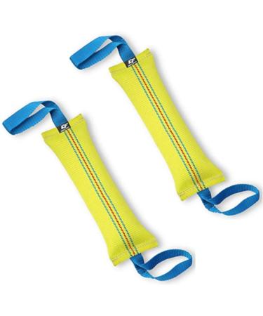Bull fit pour for dogs 30 cm with two loops (2 -pack) - very robust dog toys for the K9 training tug -of -tea and tug -in with dog - made of high -quality fire hose handmade 30 cm (2 -pack)