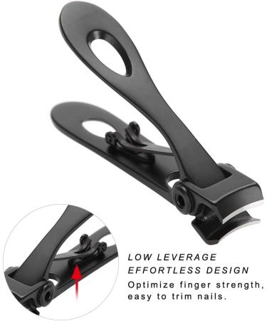 MUNEFE Nail Trimmer Stainless Steel Nail Clippers Portable Nail Clippers Suitable for Nail Salon and PERSONALLY Use(black) - Buy Online on SooperMarket.com