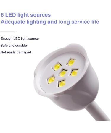 UV Nail Lamp Mini Lotus Hands Light Nail Polish Gel Curing Lamp Rotatable Nail Dryer White LED - Buy Online on SooperMarket.com