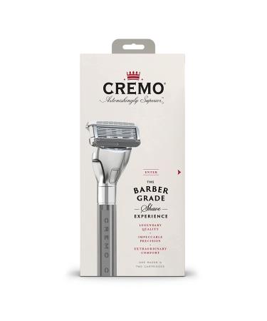 Cremo - Barber Grade Razor for Men | Extra Refill Blade Silver