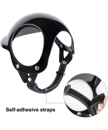 Dog Helmet Pet Motorcycle Helmet Dog Motorcycle Hard Safety Hat with Ear Holes & Adjustable Strap for Cats Small Medium Dogs - Buy Online on SooperMarket.com