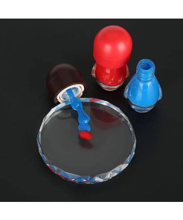 Nail Art Palette Mixing Palette Nail Polish Color Mixing Palette Manicure With Tool Golden Edge Nail Holder Nail Painting Display Board for Nail DIY Supplies (Round glass Round glass piece 02 - Buy Online on SooperMarket.com