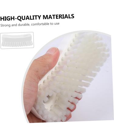 PLAFOPE Nail Brush Fingernail Clean Handle Fingernail Scrubber Finger Nail Scrubber Nail Scrubbing Brush Cleaning Brush Shoes Cleaner Shoe Cleaner White Food Grade Polyester Cleaning Ball 11.5x5cm White - Buy Online on SooperMarket.com