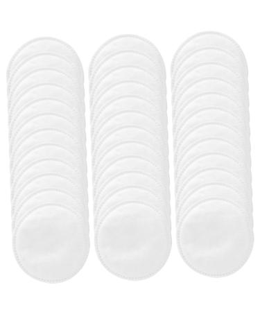 100pcs Thick Overlock Cotton Reusable Make up Pads Disposable Nail Polish Pads Friendly Face Disposable Makeup Pads Cleaning Wheel Non-Woven Fabric White Cosmetic Travel