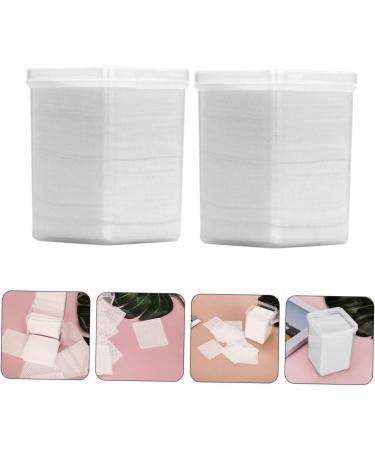 Mikinona Cleaning Pads 2 Boxes Eyelash & Nail Tools Non-Woven Fabric Cloth for Gel & Glue Cleaning Manicure Supplies - Buy Online on SooperMarket.com