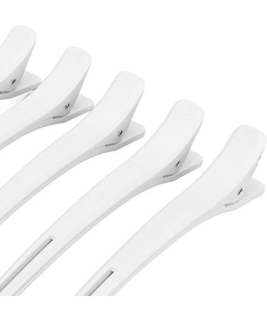 Hair Styling Clips Plastic Sturdy White Practical Duckbill Hair Clip for Hairstyling - Buy Online on SooperMarket.com