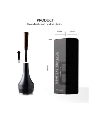 Buy Waterproof Cream Eyeliner - Long Lasting Black Gel Eyeliner for Dramatic Eyes | International Shipping - Buy Online on SooperMarket.com
