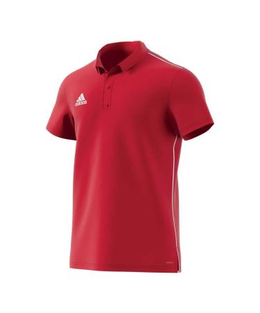 adidas Kids Core 18 Polo Shirt Power Red/White 116