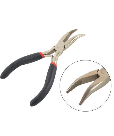 Black Hair Extensions Tool Kit with Pliers, Pulling Hook, and 500 Micro Links Rings Beads - Black Hair Pliers Included - Buy Online on SooperMarket.com