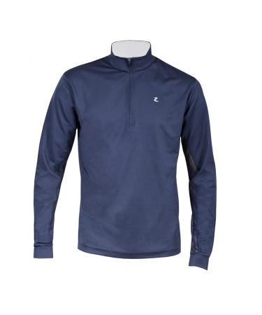 HORZE Dorian Mens Technical Sun Shirt - Long Sleeve Peacoat Dark Blue/White Medium