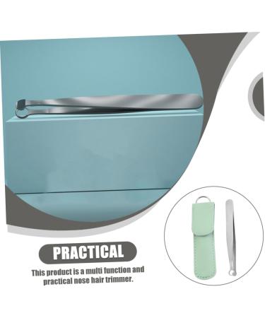 NOLITOY Stainless Steel Nose Hair Clip & Trimmer - Precision Slant Tweezer & Trimming Tool for Small Nose Hair - Portable & Durable - 9.9x1cm Green - Buy Online on SooperMarket.com