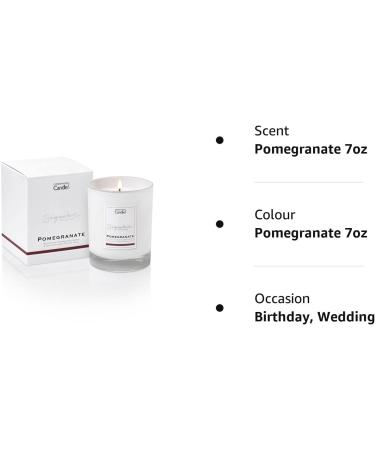 Luxury Pomegranate Scented Candle | Hotel Collection | 45 Hours Burn Time | The Copenhagen Company - Buy Online on SooperMarket.com