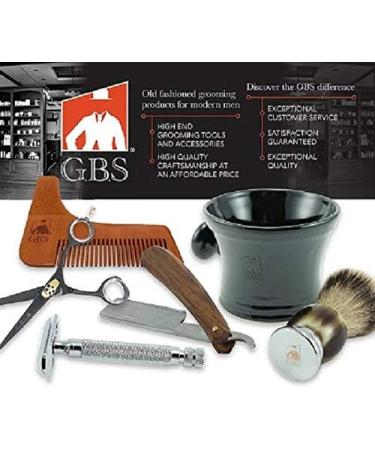 G.B.S Vintage Chrome Razor and Brush Stand | Universal Fit for DE & Manual Razors | Perfect Father's Day Gift - Buy Online on SooperMarket.com