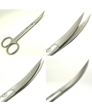 minkissy Facial Hair Men Curved Craft Cosmetics Curved for Eyebrows Nose Hair Trimmer Eyebrow Gauze Man Makeup medium Silver - Buy Online on SooperMarket.com
