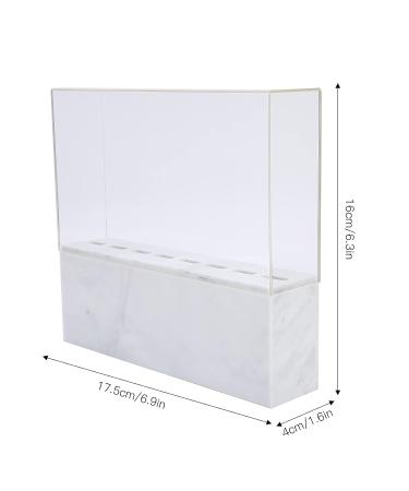 8 Holes Tweezers Holder | Tweezer Display Stand & Storage Rack with Dust Cover for Lash Extensions | Salon & Home Use (White - Buy Online on SooperMarket.com