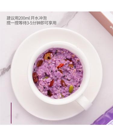 Purple Potato and konjac Substitute Congee Powder Soup 500g/can Chinese Instant Nutritious Breakfast Oatmeal Cereals Breakfast Healthy and Convenient breakfas Chinese Delicious Snacks (E 2cans) E 2cans - Buy Online on SooperMarket.com
