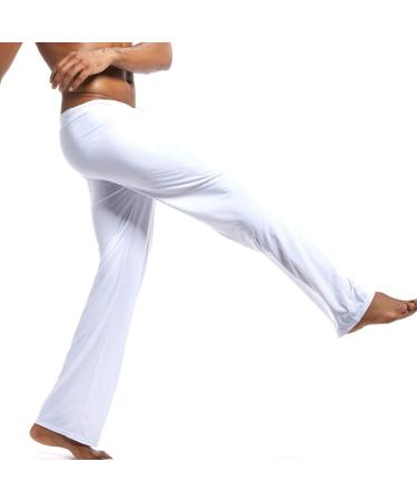 K-Men Mens Ice Silk Low Rise Yoga Pants - White, Medium - Buy Online on SooperMarket.com