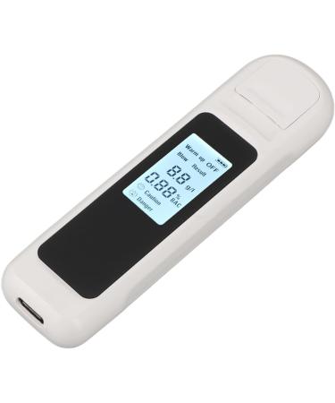 Breathalyzer Alcohol Tester High Accuracy LCD Display USB Charging Portable Automatic Shutdown Breath Alcohol Tester for Home Personal (White) - Buy Online on SooperMarket.com