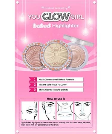 J.Cat Beauty You Glow Girl Baked Highlighter - YGG105 Moon Light | 0.30 oz - Buy Online on SooperMarket.com