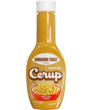 Cinnamon Toast Flavored Cerup. Syrup for Cereal. Delicious breakfast for kids and adults. Make boring cereal fun with a touch of sweetness. Many tasty flavors! Delicious breakfast idea!