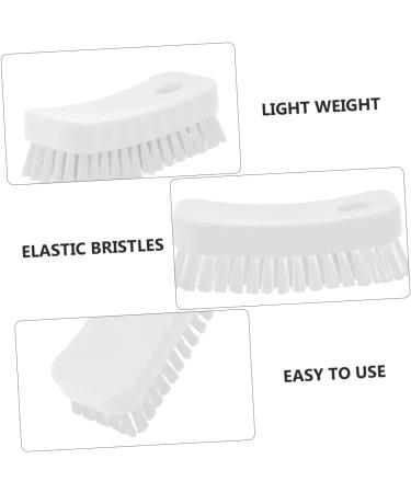 Mikinona Nail Brush Cleaning Scrubber Manicure Fingernail Scrubber Fingernail Clean Fingernail Scrubber Brush Nail Manicure Brush Foot Scrub Brush Handle White Small Brush Polyester - Buy Online on SooperMarket.com