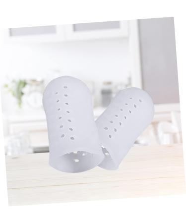 BESPORTBLE Silicone Gel High Heel Protectors - 6 Pairs/12pcs Toe Caps for Running & Protection Tools - White 4.5X2.1 cm - Buy Online on SooperMarket.com