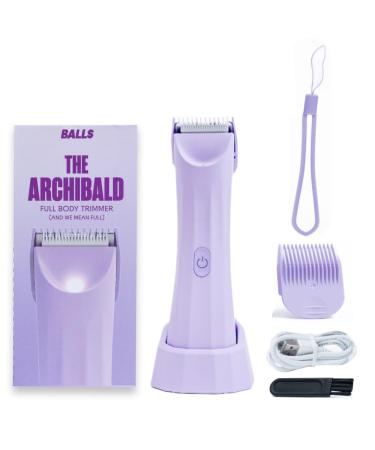 BALLS Bikini & Intimate Shaver V3 for Her - Anti-Cuts and Irritations 100% Waterproof Cordless - Purple Purple V3