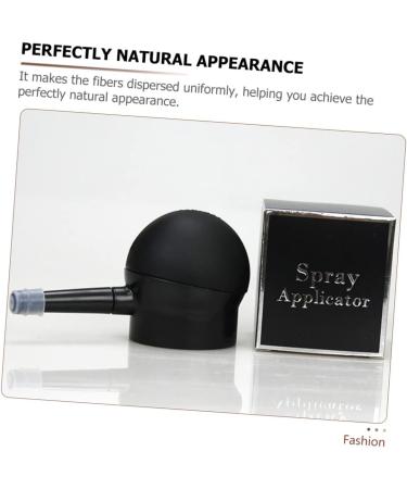 FOYTOKI 2 Pcs Silicone Nozzle Durable Sprayer Hair Colouring Powder Sprayer Spray Tool Plastic Abs Black - Buy Online on SooperMarket.com