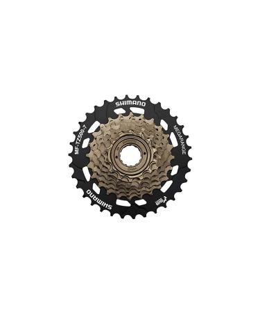 SHIMANO MF-TZ500 (Tourney) // 7-fach Freilauf-Schraubkranz (14-34 Zhne) Silber/Schwarz