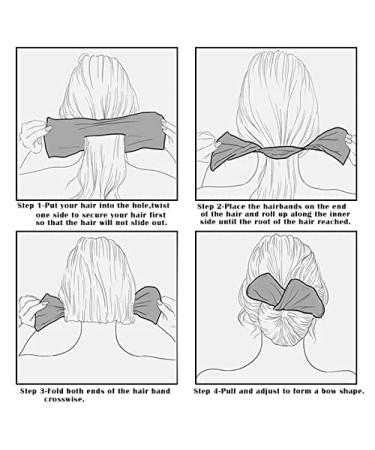 Beauty.H.C 6Pcs Hair Bun Maker Donut Shaper Set - Strong, Flexible, Reusable Accessories for Easy Delt Bun, Lazy Hair Curler & Magic Hair Tool - Women & Girl's Hairstyle (6 Colors) - Buy Online on SooperMarket.com