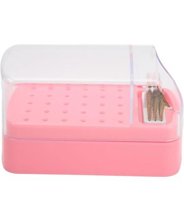 Nail Drill Bits Cleaning Brush Holder 30 Holes Space Saving Dust Proof Nail Drill Bit Holder for Nail Salon for Nail Technician (Roseate) - Buy Online on SooperMarket.com