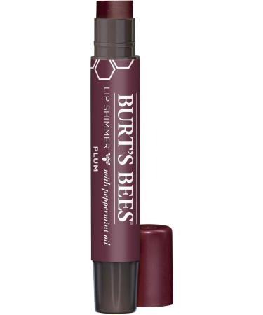 Burt's Bees Moisturizing Lip Shimmer Plum - 100% Natural Formula | 1 Tube - Buy Online on SooperMarket.com