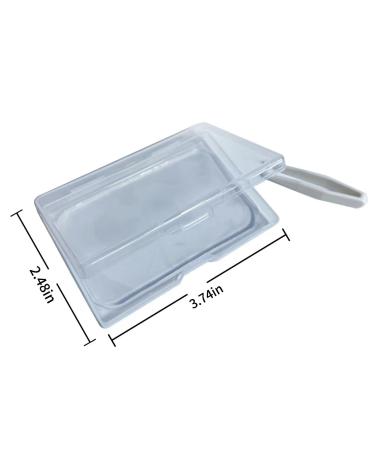 Portable Dust-Proof Transparent False Eyelash Adhesive Storage Box - Ideal for Travel & Daily Use - Buy Online on SooperMarket.com